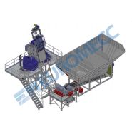 Centrale à béton Euro 3 mix/2 mp - Euromecc - 30 m3/h - 2 mélangeurs planétaires P500 et P250_4