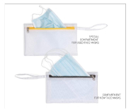 Pochette à double compartiment imperméable - 100% polyester recyclé - Réf: KI0749_4