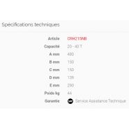 Crh215nb - Cric hydropneumatique ultra-compact Sam Outillage - Capacité 20-40T - Sécurité certifiée_4