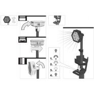 Éclairage de chantier M18 SAL-0 Milwaukee - 2000/1300/850 lumens - Compatible batteries M18_4