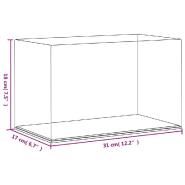 Vidaxl boîte d'affichage transparente 31x17x19 cm acrylique 154903_4