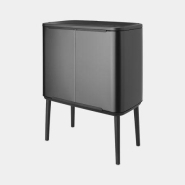 Poubelle Bo Touch Bin Brabantia - 3 x 11 litres - Confident Grey - Idéale pour trier les déchets avec style_4