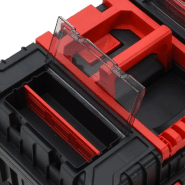 Vidaxl chariot à boîte à outils noir et rouge polypropylène 152097_4