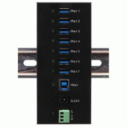 EXSYS EX-11247HMS HUB 7 ports USB 3.2 Gen 1 Din-Rail Kit et mur VIA VL813 Chipset_4