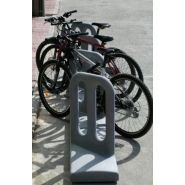 Porte Vélos Cyclo - 110 x 40 x 93 cm - 120 kg - Béton avec Ciment Green Seal - Réduction CO2_4