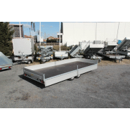 Remorque plateau HUMBAUR HN 306225 GR - 2 essieux, roues surbaissées, ridelles alu_4