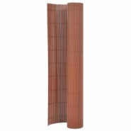Vidaxl clôture de jardin double face 90x400 cm marron 317149_4