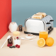 TOS14 - Grille-pain toaster 4 tranches en acier inoxydable - H.Koenig - 1500W, 7 niveaux de brunissage_4