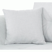 Canapé d'angle fixe droite TIPIX - Tissu Bergamo gris clair - Manchette relevable et méridienne réversible_4