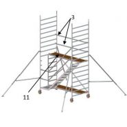 Échafaudage roulant venus - fortal sa - charge d’exploitation par module de plancher 200 kg/m²_4