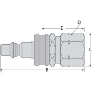 Séries 181-oxygène - coupleur CEJN en laiton/aluminium avec joints EPDM - applications gaz à haut débit_4
