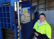 Presse à balles horizontale à ligature manuelle - Sinoballer - semi-automatique pour matériaux solides et plastiques_4