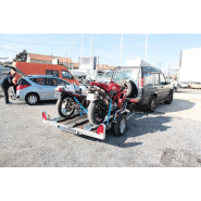 Remorque sans frein de fabrication française avec la structure châssis modulaire en acier galvanisé pour le transport de 2 moto - erde - ch 751 te2_4