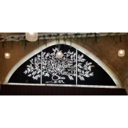 Enseigne lettres découpées  en pochoir Dibond lumineux rétroéclairé - Argent_4