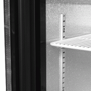 Arrière bar réfrigéré 1 porte DB126H noir TEFCOLD_4