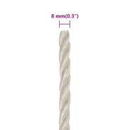 Vidaxl corde de travail blanc 8 mm 50 m polypropylène 153046_4