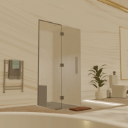 Hammam kit de construction cabine de douche avec paroi vitrée à carreler 120 x 120 - Générateur vapeur inclus_4