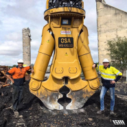 Pince de démolition Série RS - Acier Hardox 450 et Weldox - Compatible pelle hydraulique 1.5 à 150 tonnes - Rotation 360° - Marque OSA_4