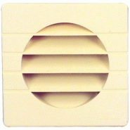Grille de ventilation extérieures coloris sable ø 80 mm - spéciale façade - getm pour tubes pvc et gaines