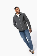 Veste Softshell 2 couches homme - Réf: K424 - Kariban - Tissu déperlant, coupe ajustée_4