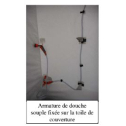Douche de décontamination - armature gonflable 2m x 2m x 2.5m - buses, poire de douche et options_4