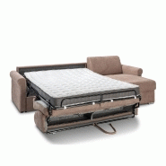 Canapé d'angle convertible Romantico - système ouverture express - matelas 16 cm - microfibre taupe clair_4