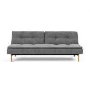 Canapé design Dublexo Stem convertible lit 115x210 cm - pieds obus - tissu Twist Charcoal_4