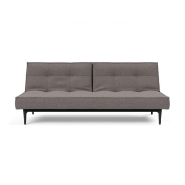 Innovation Living - Canapé Splitback Styletto convertible lit 115x210 cm - Pieds chêne noir - Tissu Mixed Dance Grey_4