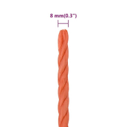 Vidaxl corde de travail orange 8 mm 50 m polypropylène 152929_4