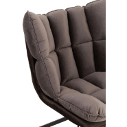 Fauteuil relax pivotant Pietra - tissu gris foncé, design contemporain et confort optimal_4