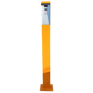 Borne d'entrée parking avec lecteur de badge RFID et NFC