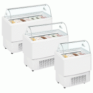 Vitrine ventilée pour glace FIJI 6 Blanc TEFCOLD_4