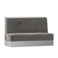 Armoire lit escamotable Genius Sofa - Blanc Mat Canapé Gris - Couchage 140x200 cm avec ouverture assistée_4