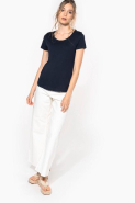 T-shirt bio femme - col à bords francs - manches courtes - Réf : K399 - Kariban_4