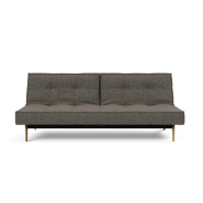 Canapé convertible Innovation Living Splitback Eik - 115x200 cm - Tissu Flashtex Dark Grey - Pieds en chêne massif_4