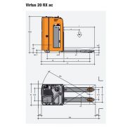 Virtus 20 RX ac - Transpalette électrique OMG SRL - capacité 2.0 t avec opérateur semi-assis et batterie 24V_4