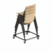 Chaise empilable  new modulamm  avec design indémodable pour salles de réunion, salles de classe, salles d'attente_4