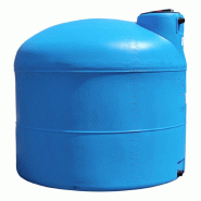 Cuve 2000l Aérienne De Récupération D'eau - Réservoir Cylindrique Bleu - Elbi Pa2000_4