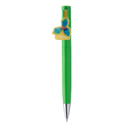 Stylo à bille en plastique - clip sur mesure - taille 25x35 mm - encre bleue - marquage UV LED inclus_4