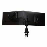 Bras d'écran R-Go Caparo, pour deux écrans, réglable par vérin à  gaz, capacité de charge 3-9 kg, 100_4