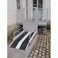 Élévateur mobile Minilift 2 - course 83 cm - capacité 300 kg - options garde-corps et accès ERP_4