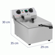 Friteuse 10 litres électrique en inox avec minuterie_4