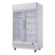 Vitrine réfrigérée 2 portes 950 litres avec roulettes - gaz écologique r290_4
