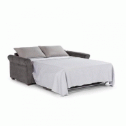 Canapé lit 3-4 places Romantico convertible express 160x197x16 cm - Matelas Excellence Literie - Polyuréthane rouge_4