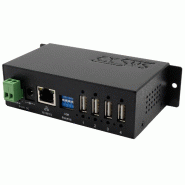 EXSYS EX-6003HMVS Serveur de périphériques 4x USB 2.0, entrée 9V-24V DC, boîtier métallique_4