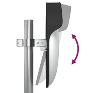 Vidaxl miroir de traffic convexe d'extérieur noir ø45 cm polycarbonate 153079_4