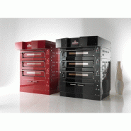 Four à pizza avec support acier inox H.800 mm 2x12 pizzas Italforni Furnotel_4
