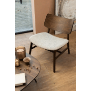 Table basse vintage KENU - bois hévéa brun, métal noir - design épuré et dimensions L112 x H31 x P89 cm_4