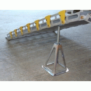 Rampe pour handicapé - largeur 760mm - aluminium avec rebords et surface antidérapante_4