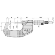 Micromètre Digimatic IP65 0-25 mm Mitutoyo® - Protégé contre l'eau - Référence 293-240-30_4